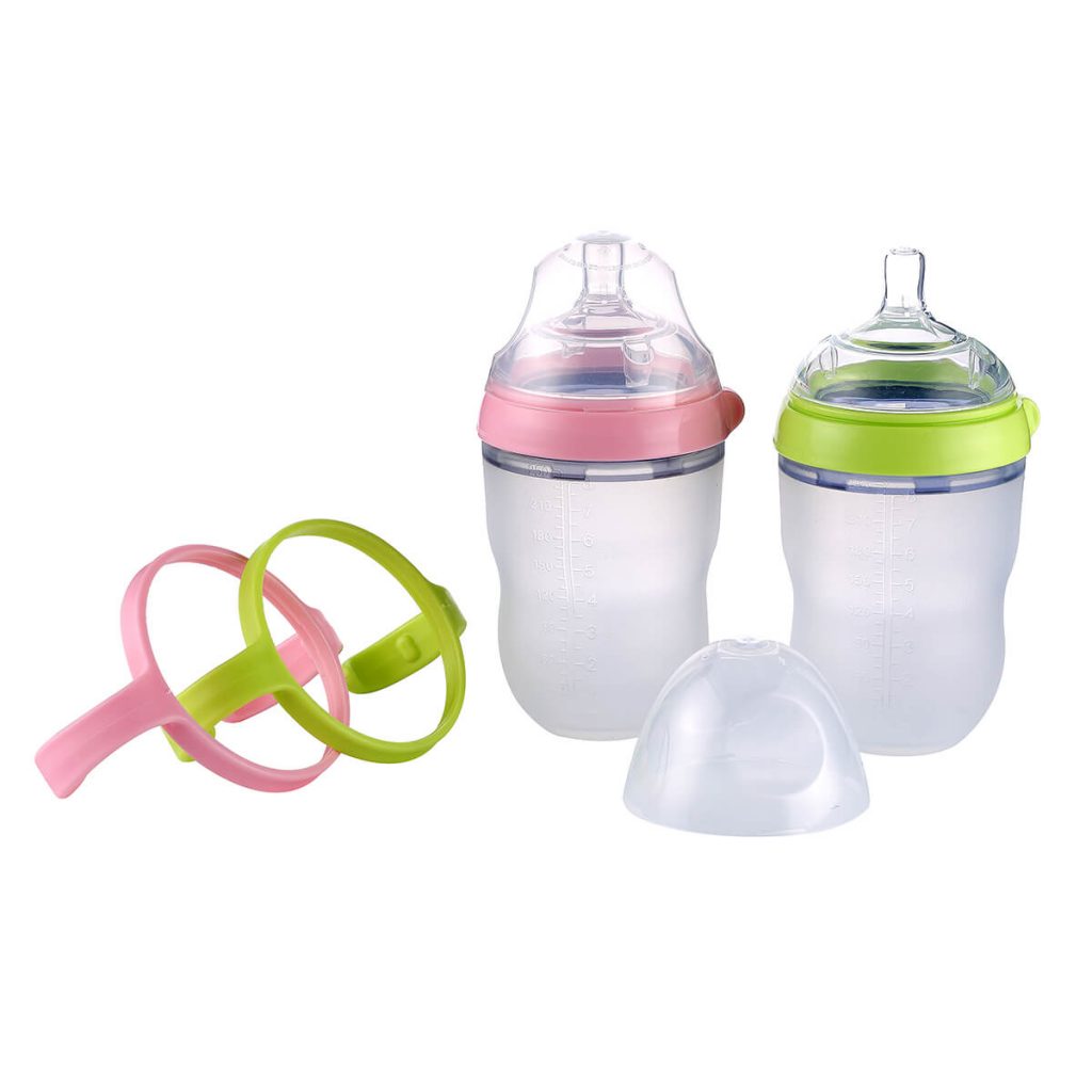 60 ml Blue Elephant Printed Baby Feeder Bottle BPA Free Silicone Nipple Imported Quality main image 1