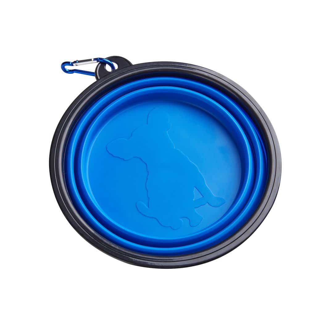 BPA Silicone Free Sample Custom Foldable Silicone Pet Water Bowl