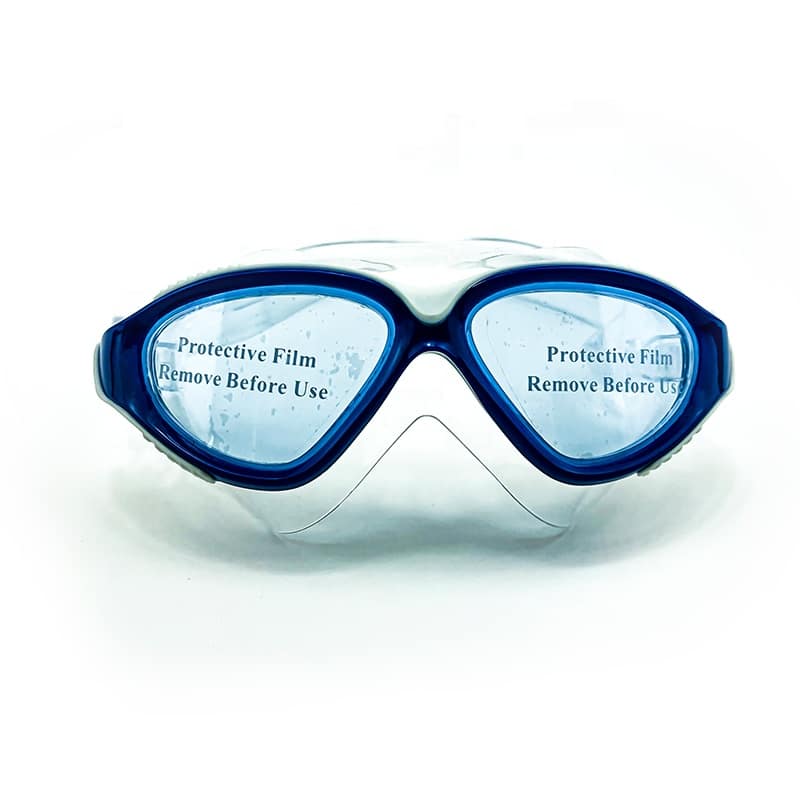 Silicone swimming goggles with a comfortable silicone gasket and strap ...